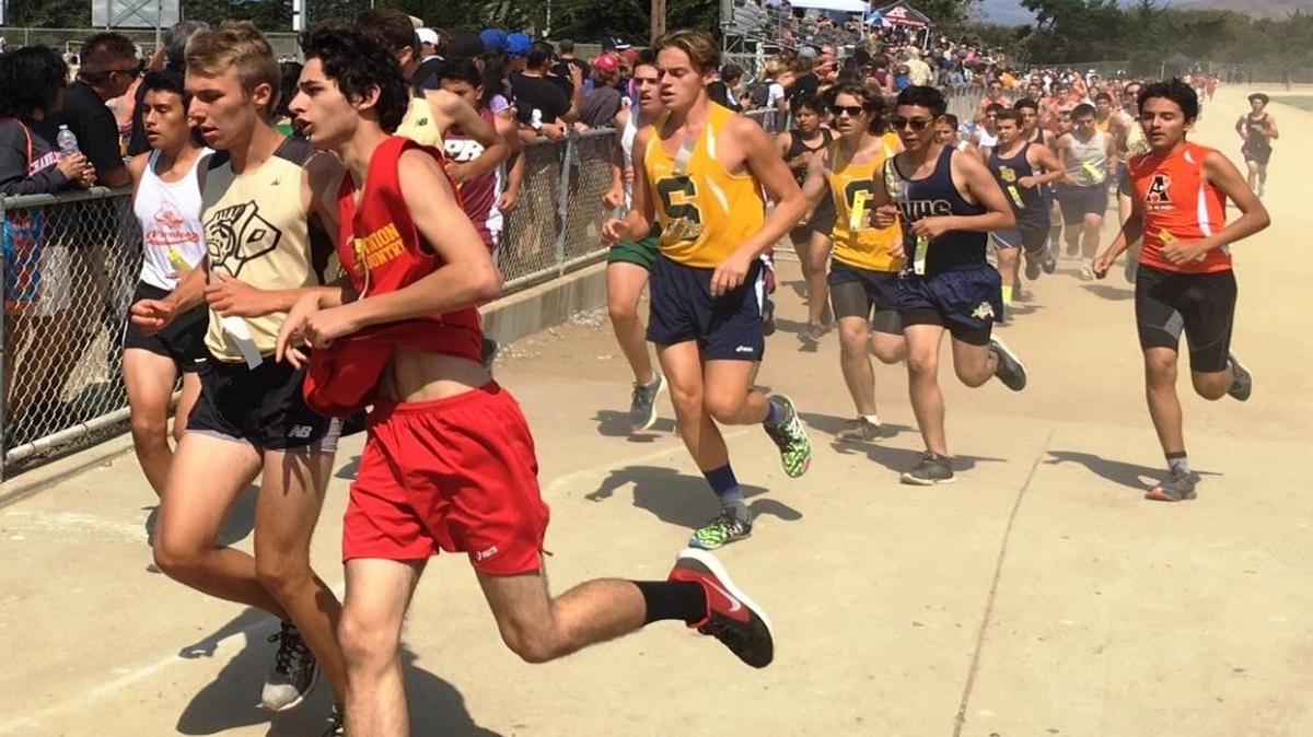 Coast Union senior David Nolan turns a corner at the Morro Bay Cross Country Invitational on Saturday, Sept. 9. Nolan ran the 5K in 23 minutes, 23.45 seconds.