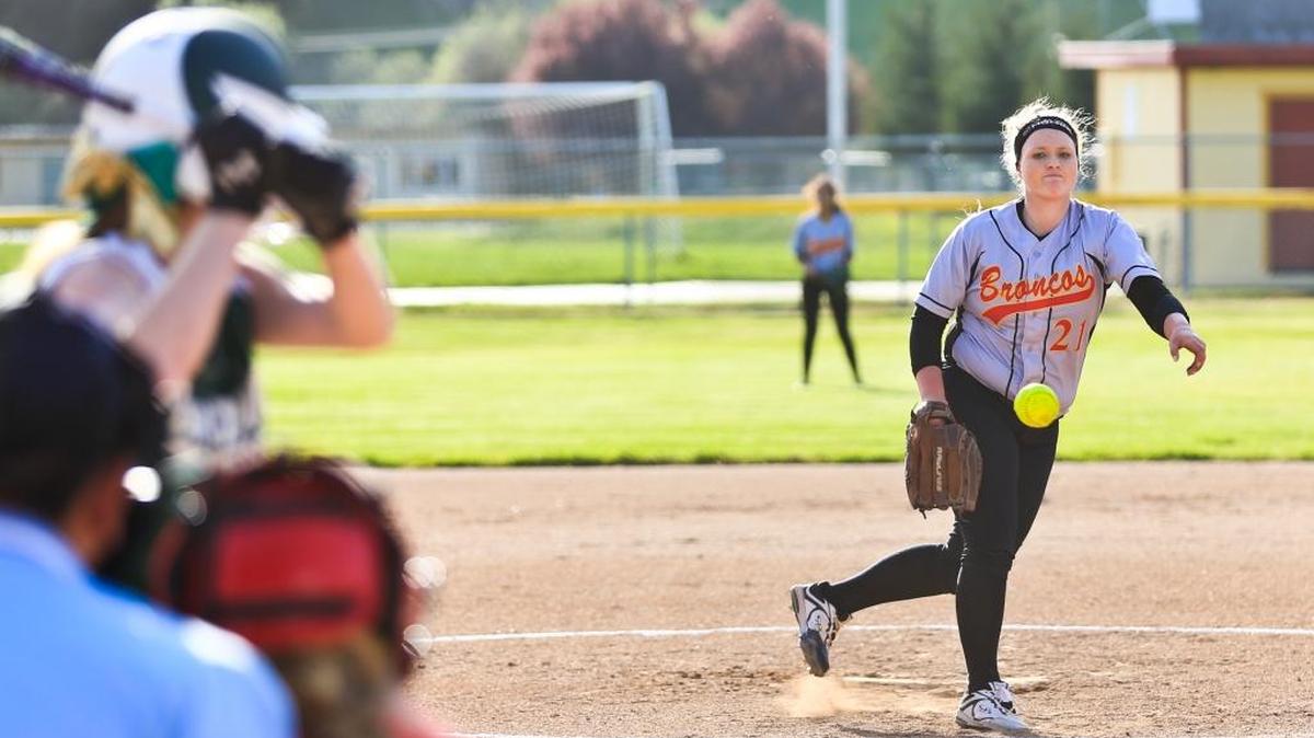 Senior Ellie Magnuson, who has thrown three no-hitters this season, will lead the Lady Broncos in the CIF playoffs this week.