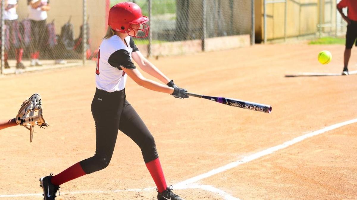 Freshman Holly McHaffie had a single and an RBI in the league-clinching win over Valley Christian Academy on Thursday, May 11. Coast won 12-1.