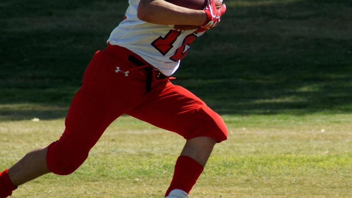 Senior Alam Ramirez breaks free on a 65-yard scoring run for Coast Union’s first touchdown of the season Saturday, Sept. 24. Ramirez gained 201 yards and scored both touchdowns in the Broncos’ 55-15 loss at Riverdale Christian Academy.