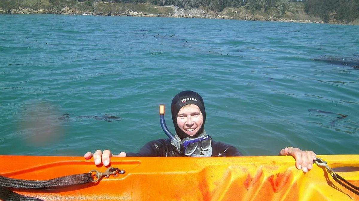 Coastal Discovery Center Director Carolyn Skinder demonstrated snorkeling in San Simeon Cove on Saturday, June 25, as part of “Get Into Your Sanctuary Day.”