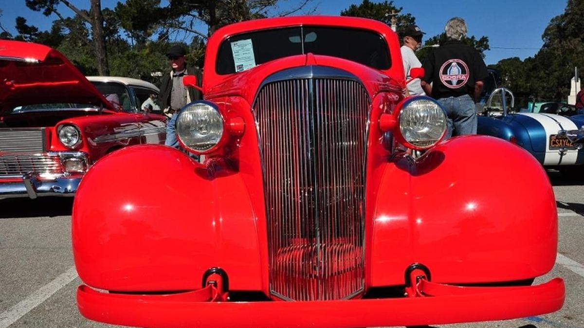 This two-door Chevy owned by Larry Carlson of Kerman was an entry in the 2014 car show.