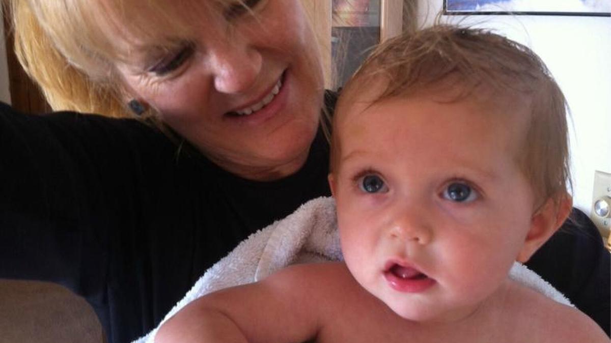 Coast Unified Teacher of the Year Cyndi Klatt takes some time out with granddaughter Lexi Jade three years ago.