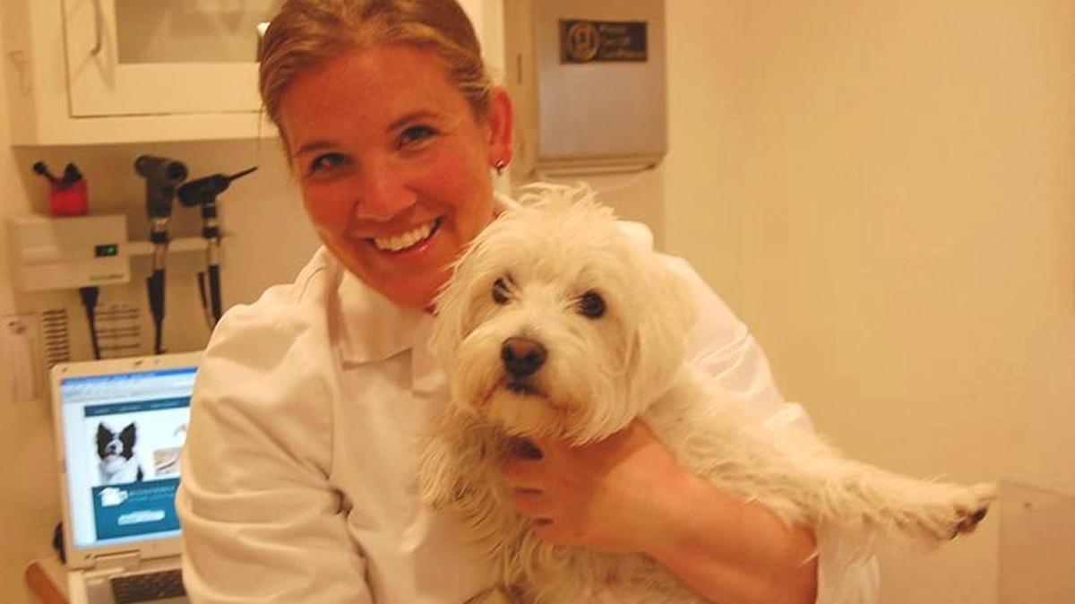 Suzy Van Beurden, a 2004 graduate of the UC Davis School of Veterinary Medicine, takes over the practice from retiring vet Dennis “Dr. O” Ogarsolka.
