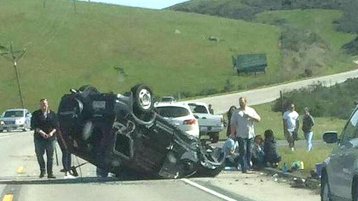 A two-car crash on Highway 1 south of Harmony Valley Road sent one person to the Sierra Vista Medical Center emergency room on Saturday, March 4.