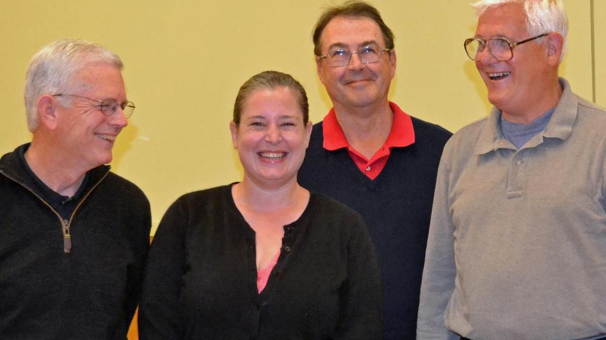 Crosby Schwartz, Alison Groves, Mark Rochefort and Ted Siegler are four of the five members of the Buildout Reduction Program committee.