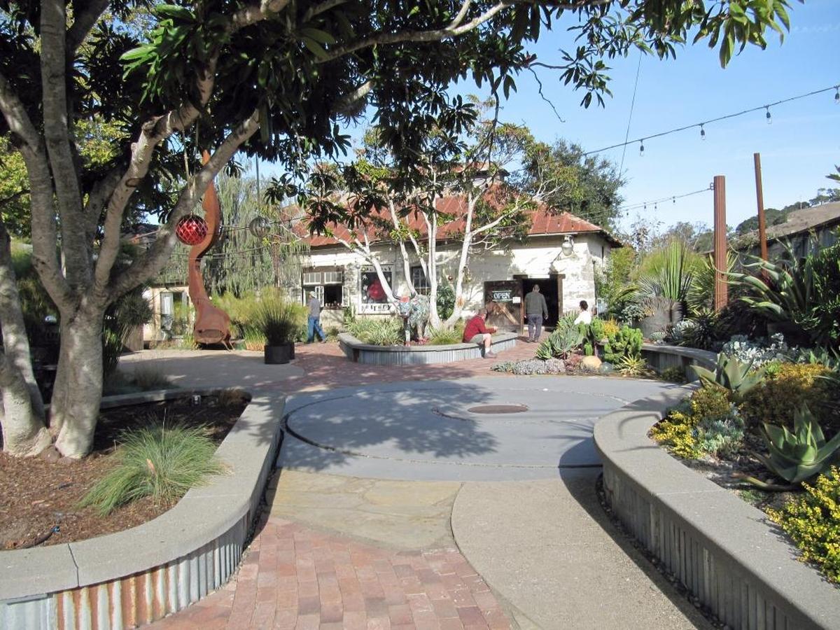 The newly redone garden area in Harmony.