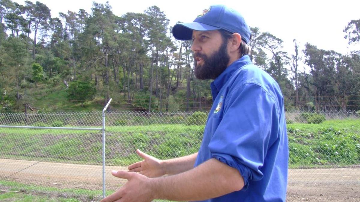 Justin Smith, photographed in 2014 during a tour of the Rodeo Grounds facilities, is leaving the Cambria Community Services District for a job with San Luis Obispo County.