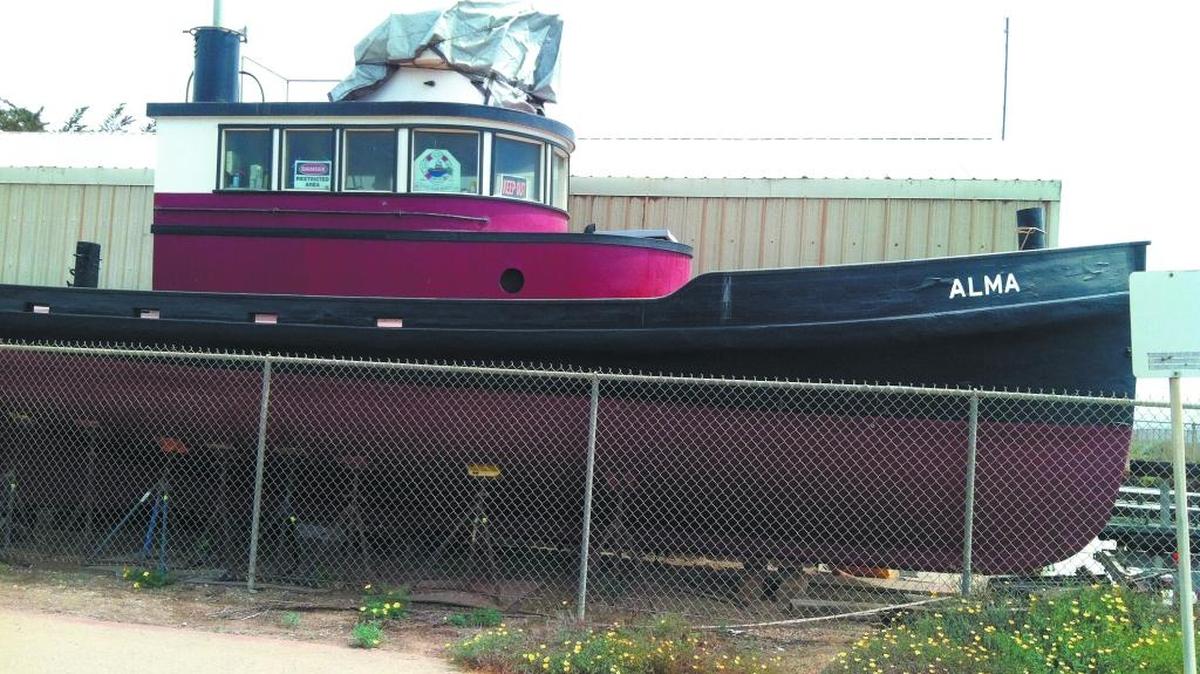 Alma, a tugboat used by the military during WWII to rescue people on an oil tanker torpedoed by a Japanese submarine off the coast of Cambria, is seen in this 2014 photo.