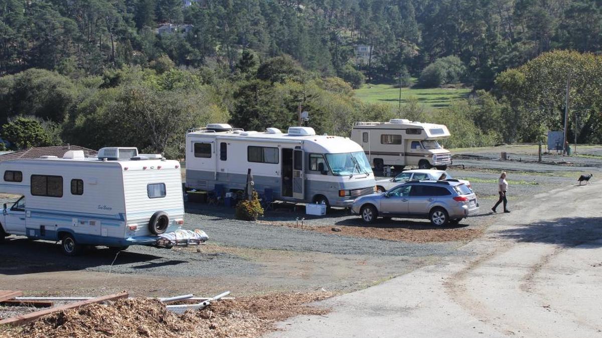 Work is under way at the Rod and Reel site, where 10 of the 20 spaces for long-term trailer rentals are spoken for, site overseer Nora Baxter said.