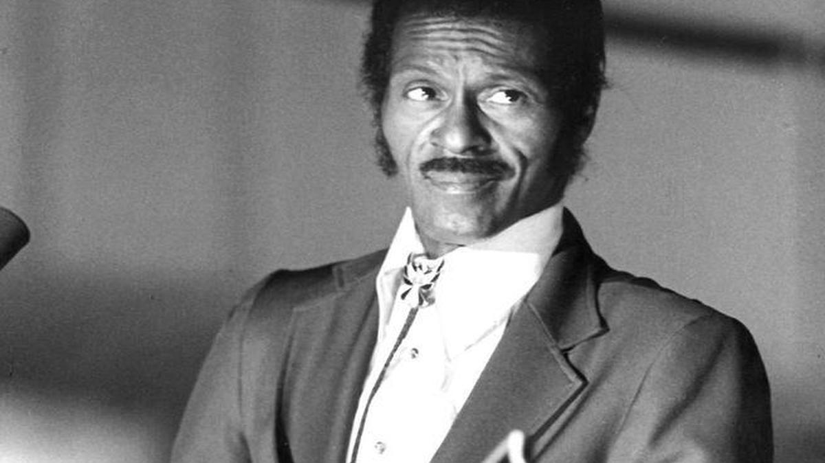 Chuck Berry performs for about 100 wards at the California Youth Authority Boys’ School in Paso Robles in September 1980.