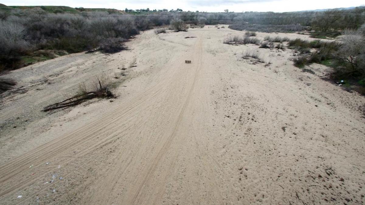 Even after storms in January 2016, no live stream flowed in the Salinas River through San Miguel.