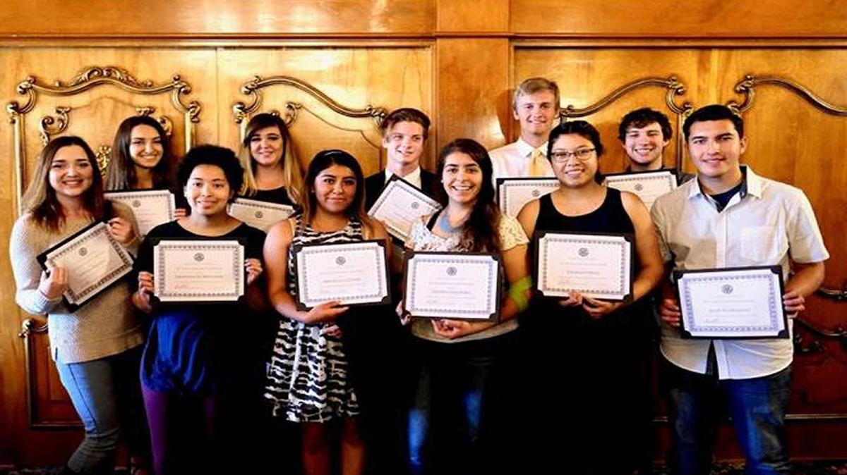 The Rotary Club of San Luis Obispo recently presented $37,300 in scholarships to 14 local high school graduates.