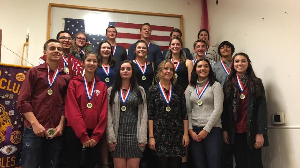 Paso Robles High School athletes were recently honored by the Paso Robles Lions Club.