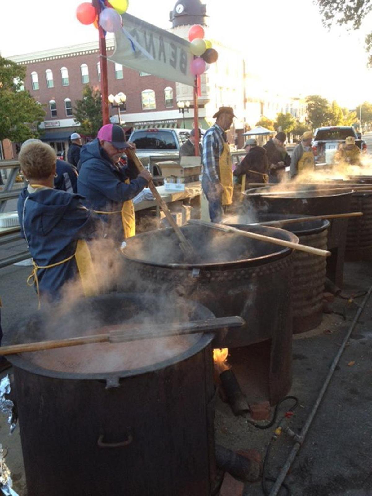The Paso Robles Lions Club provided a bean feed at the recent Pioneer Day event on Oct. 14. After “stirring the pot” for hours, Paso Roblans enjoyed eating the beans for lunch.
