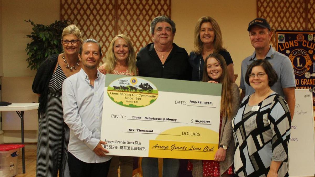 The Arroyo Grande Lions Club recently granted $6,000 in scholarships to local high school seniors and Cuesta College students.