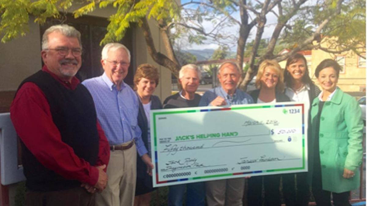 Jack’ Helping Hand has received one of two $50,000 donations from the Robert H. Janssen Foundation for the Jack Ready Imagination Park under construction in the South County