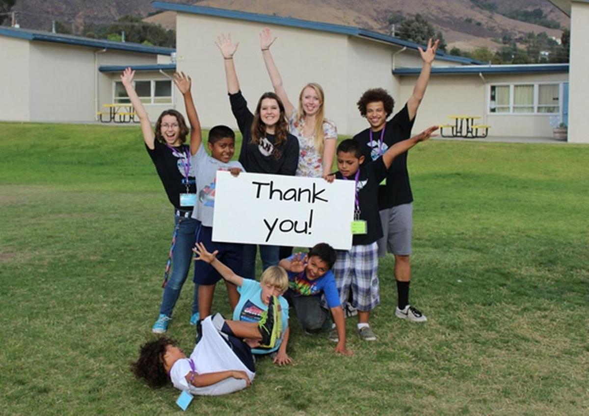 Participants in Big Brothers Big Sisters’ School Based program say “Thank You!” to Central Coast Funds for Children for its donation.