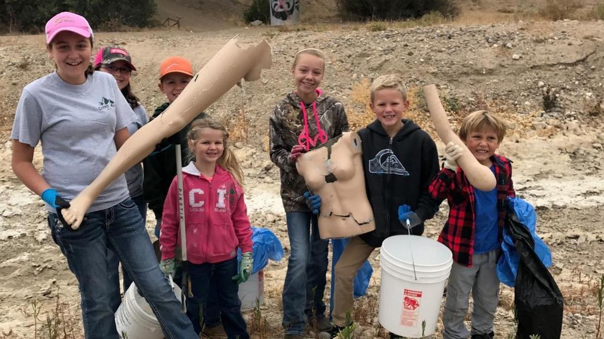 Cerro Alto 4-H members recently participated in the San Luis Obispo County Creek cleanup at the Salinas Riverbed, where they found a dismembered mannequin.