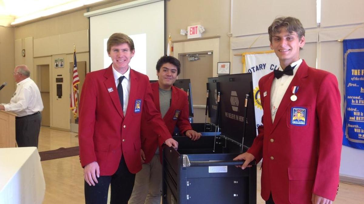 Atascadero High School auto shop students, from left, Ryan Burgess, Daniel Barrera and Ian Carney recently competed in the SkillsUSA State Leadership and Skills Conference.