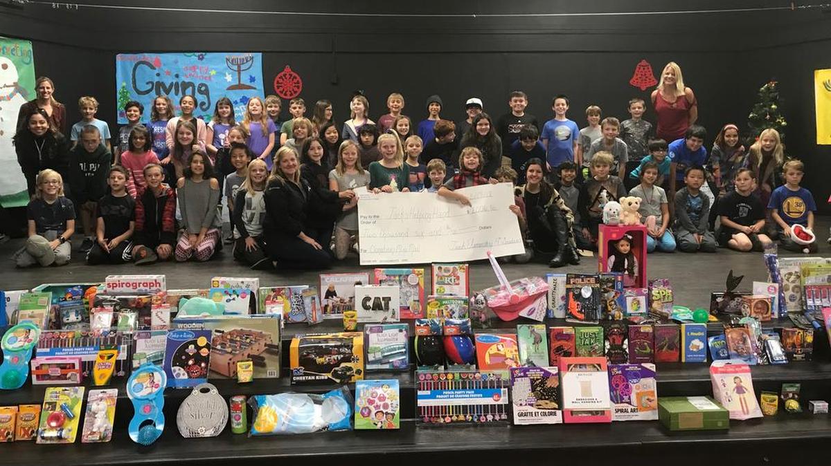 In December, students at Teach Elementary raised more than $2,000 for Jack’s Helping Hand and collected more than 200 toys and gift cards to support homeless and foster youth in San Luis Obispo Coastal Unified School District.