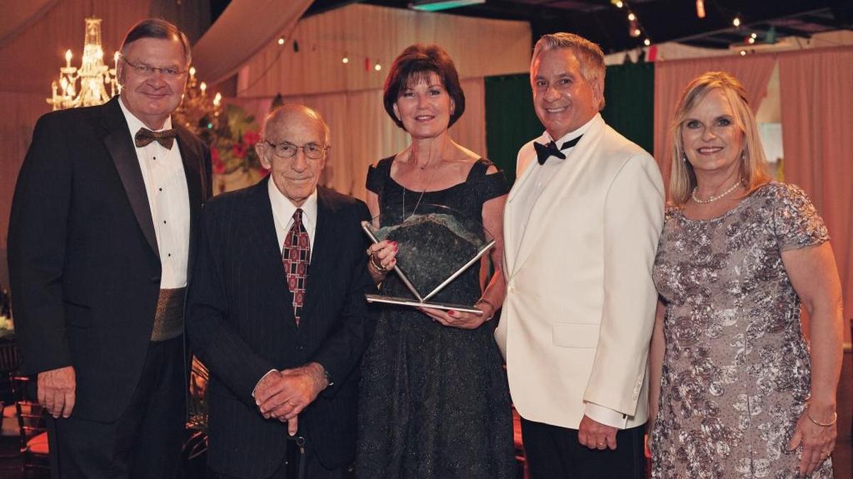 Pictured, from left, at the recent 12th annual Celebration of Caring Gala are Leo Selker, Dr. Louis Tedone, Noreen Martin, Alan Iftiniuk and Liz Summer.