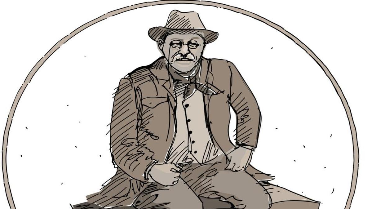 This is an artist rendition of the Theodore Roosevelt monument proposed for Mitchell Park in San Luis Obispo.
