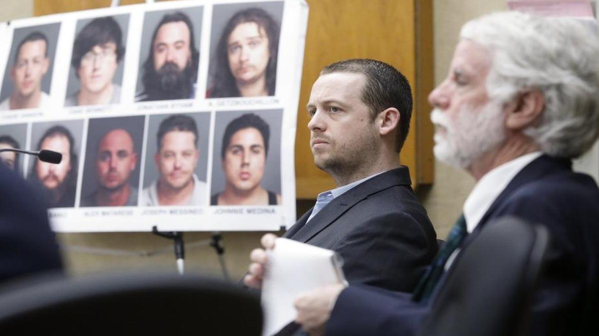 Chase Hanson, center, was convicted Thursday on nine of 10 counts stemming from his August 2015 arrest for running a drug trafficking operation.