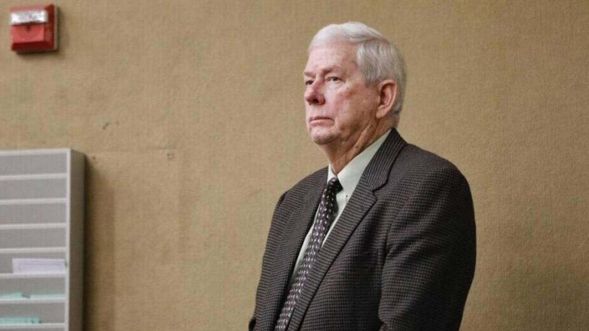 John Wallace, the former administrator for the South San Luis Obispo County Sanitation District, appears in San Luis Obispo Superior Court in February.