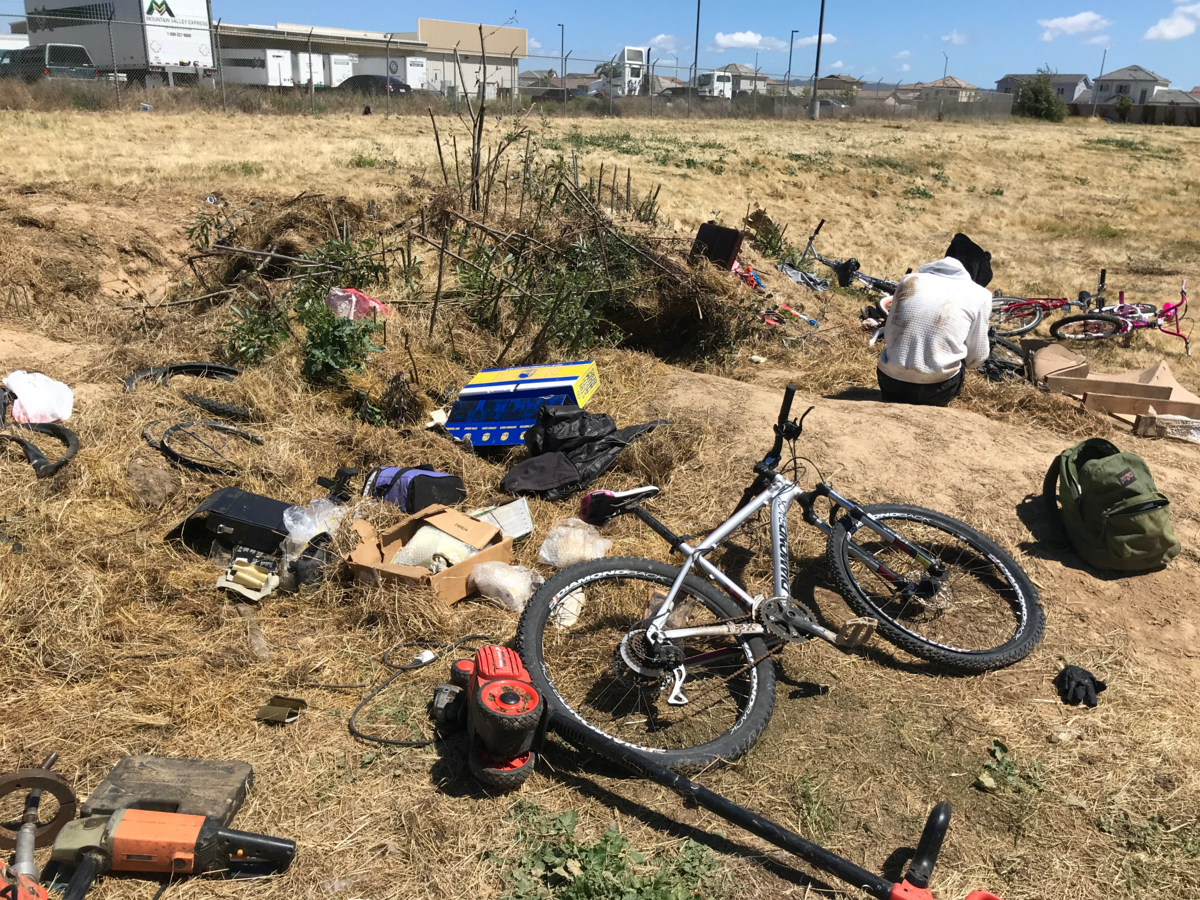 Santa Barbara County Sheriff’s found a homeless encampment with stolen goods in Santa Maria.