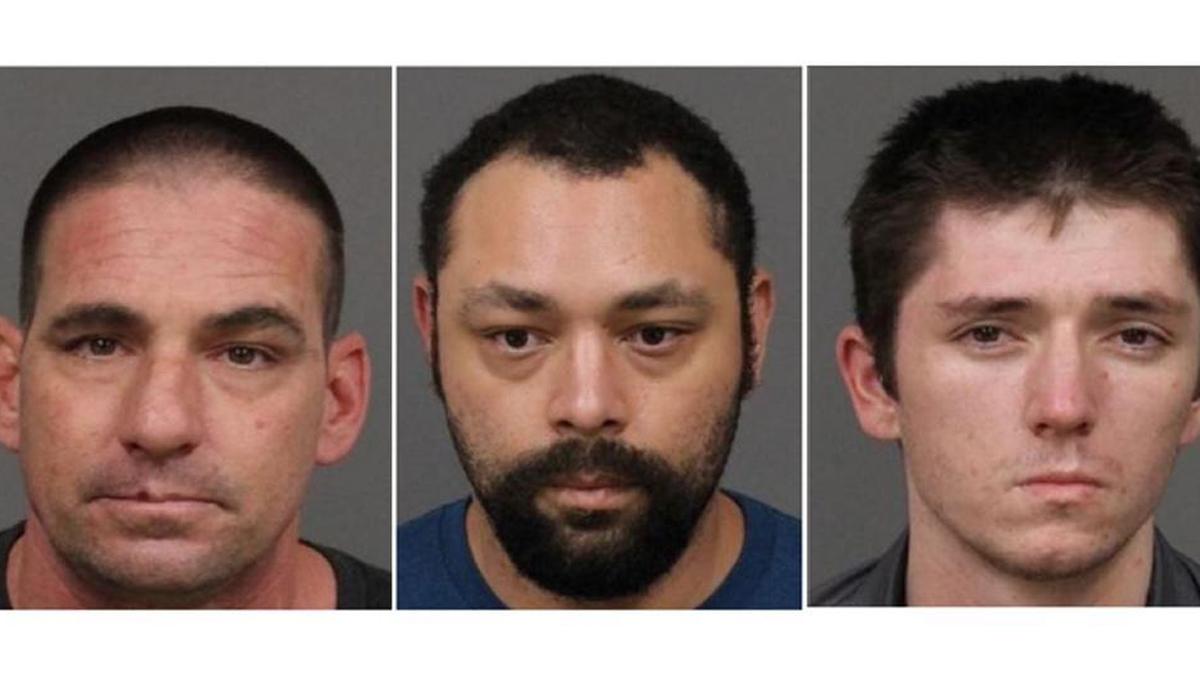 Jason Provence, Nathan Dunhoff and Tyler Morris were arrested after police said they passed counterfeit $100 bills at several locations around San Luis Obispo.