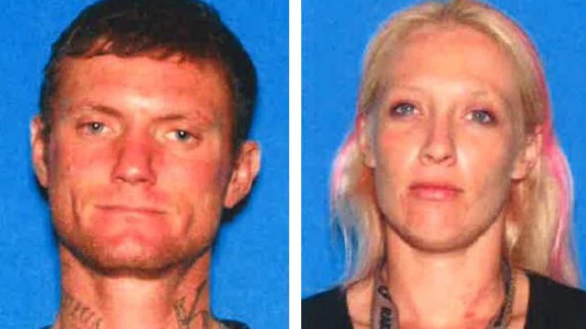 Kenneth James Johnson and Jammie Nichol Fierros are wanted on suspicion of vehicle theft, possession of stolen property and residential burglary.
