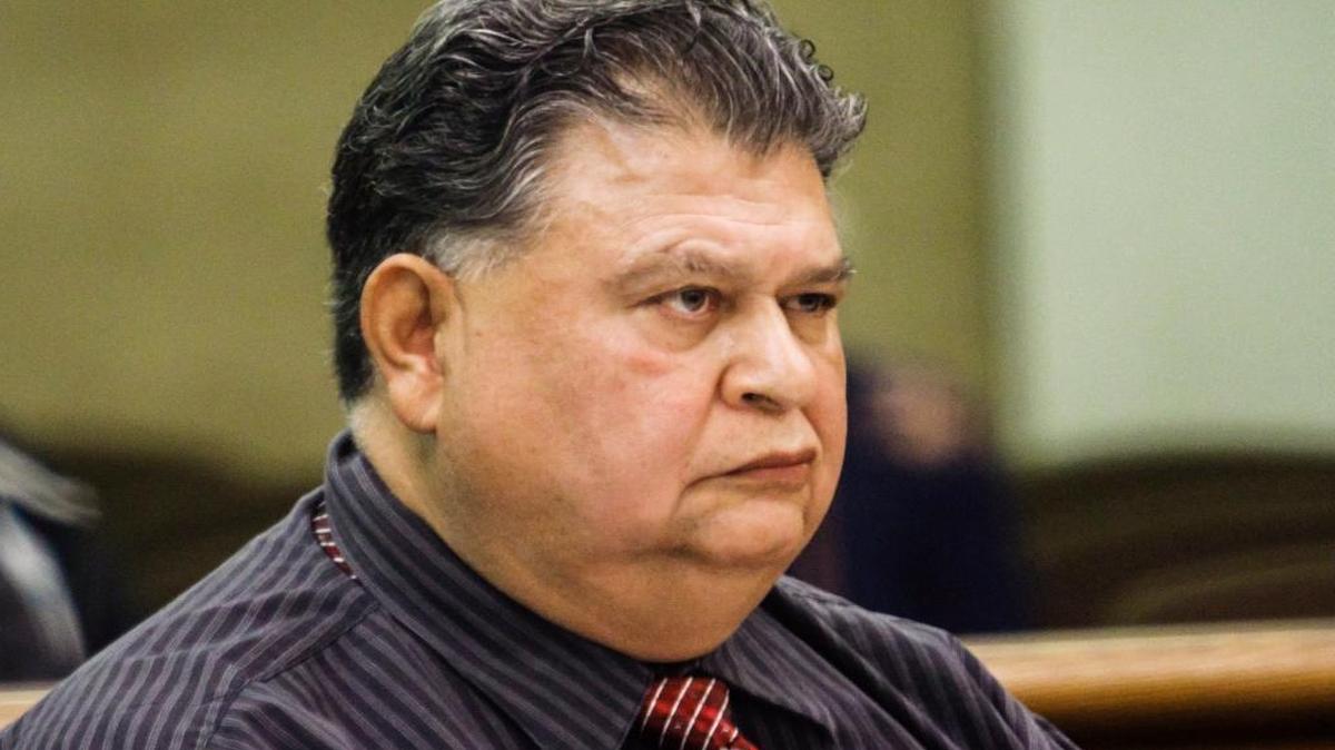The San Luis Obispo County District Attorney’s Office began opening arguments against Las Vegas truck driver Phillip Trujillo on Friday. Trujillo, seen here at a hearing in January 2016, faces four felony counts of gross vehicular manslaughter. His trial is expected to last two weeks.
