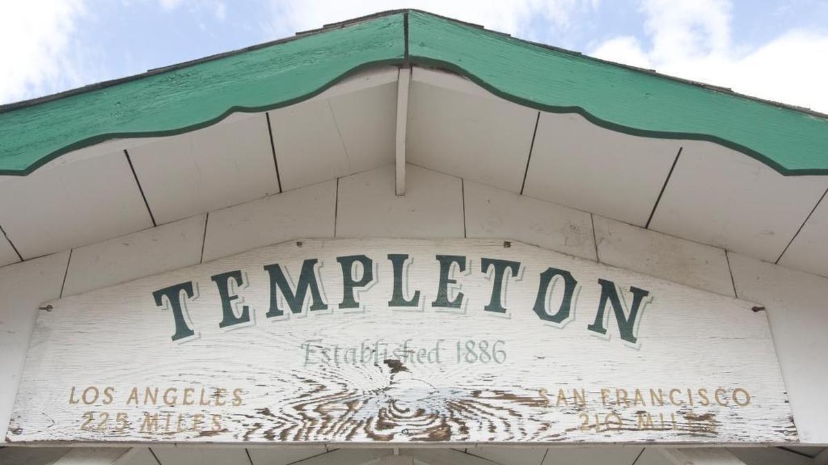 A sign in downtown Templeton.