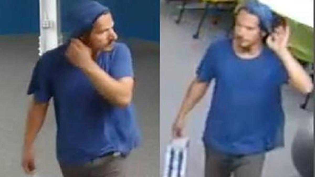 The San Luis Obispo Police Department is asking for help in identifying a man accused of stealing thousands of dollars of merchandise from a technology-based business over the weekend.