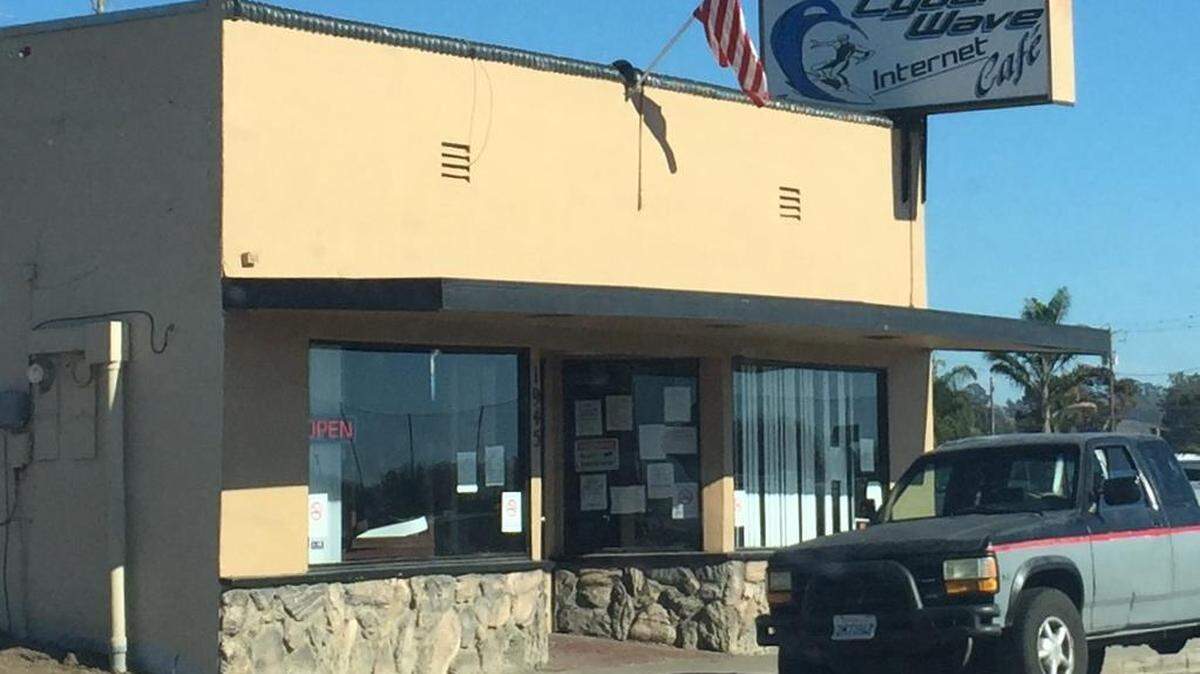 The Cyber Wave Internet Cafe.