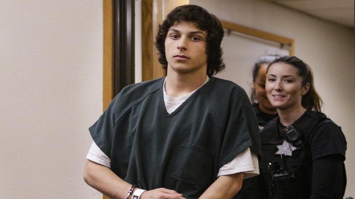 Wyatt Douglas Warnars, during a Superior Court hearing. He is one of five accused of armed robbery during a house party in Templeton in July.