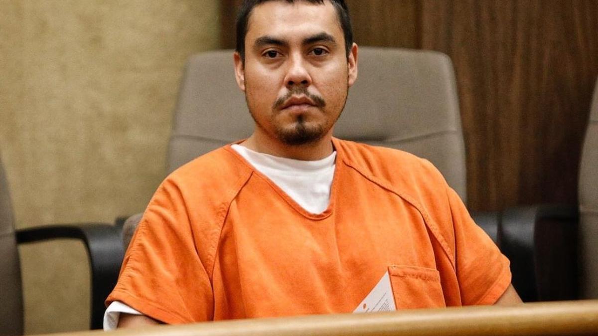 Julio Cesar Alonso appears in San Luis Obispo Superior Court for an arraignment Wednesday, June 7, 2017, a day after prosecutors filed a charge of murder against him in the death of 24-year old Paulina Ramirez-Diaz.