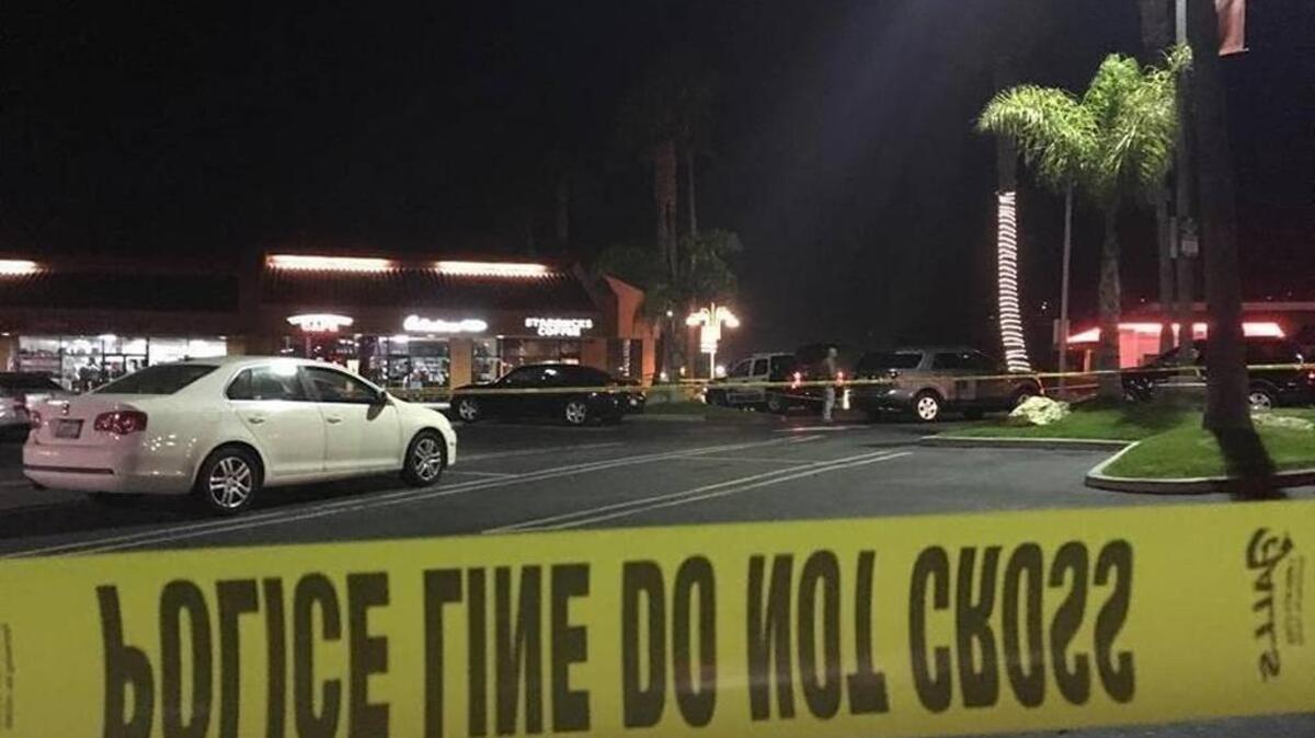 Police investigate a stabbing and carjacking outside a Starbucks on Five Cities Drive in Pismo Beach on Saturday night.