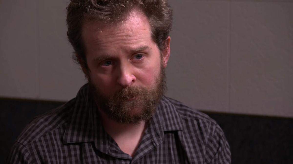 Beau Brigham appears in a scene from CBS News’ ”48 Hours: Click for a Killer,” which aired Sept. 29. The Riverside man is accused of soliciting the murder of his stepmother, who lives in San Luis Obispo.