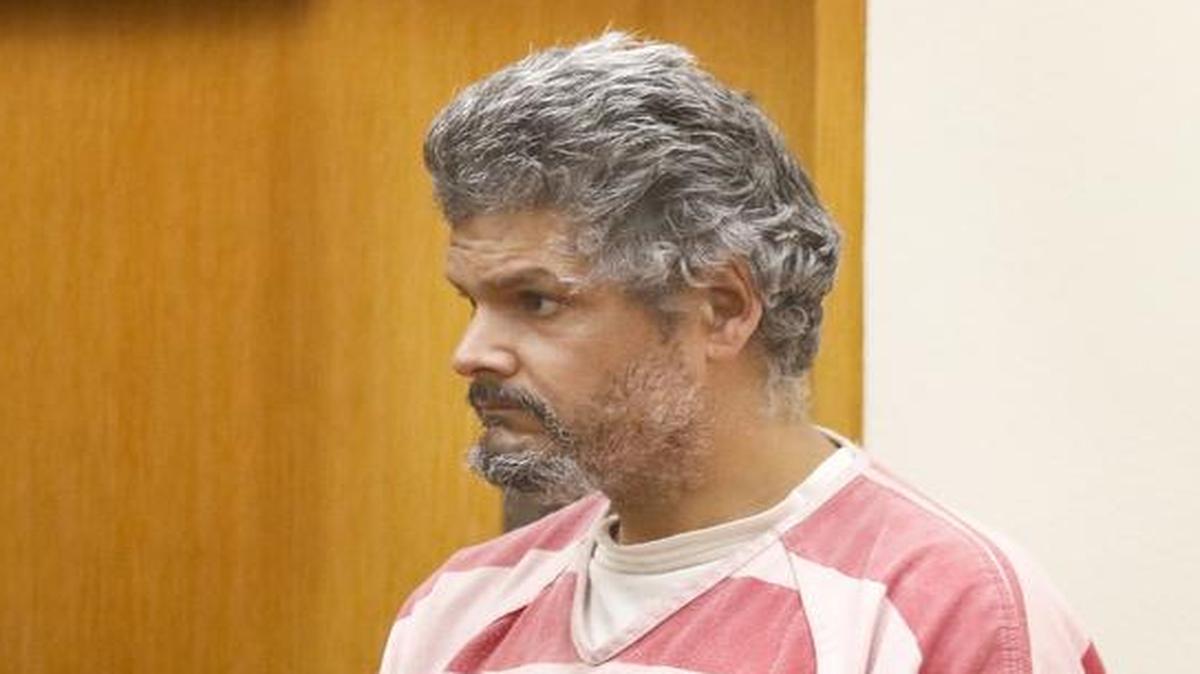 Manuel Jesus Perez, 41, is accused of killing his roommate, Joseph Charles Kienly IV of Grover Beach, and setting fire to their apartment. He was in court for an arraignment on Friday.