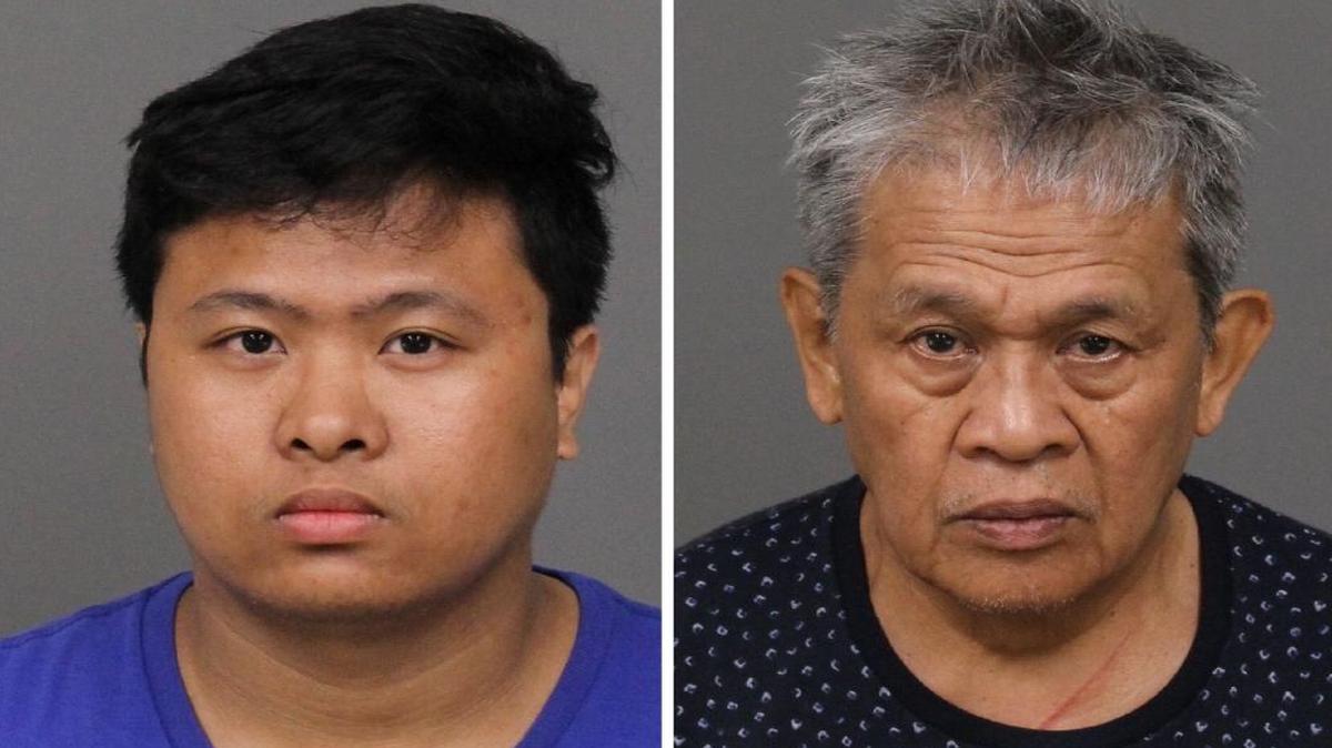 Angelo Patacsil, 21, of Anchorage, Alaska, and Felix Patacsil, 66, of Grover Beach were arrested on suspicion of conspiracy and delaying a peace officer after a crash on Saturday.