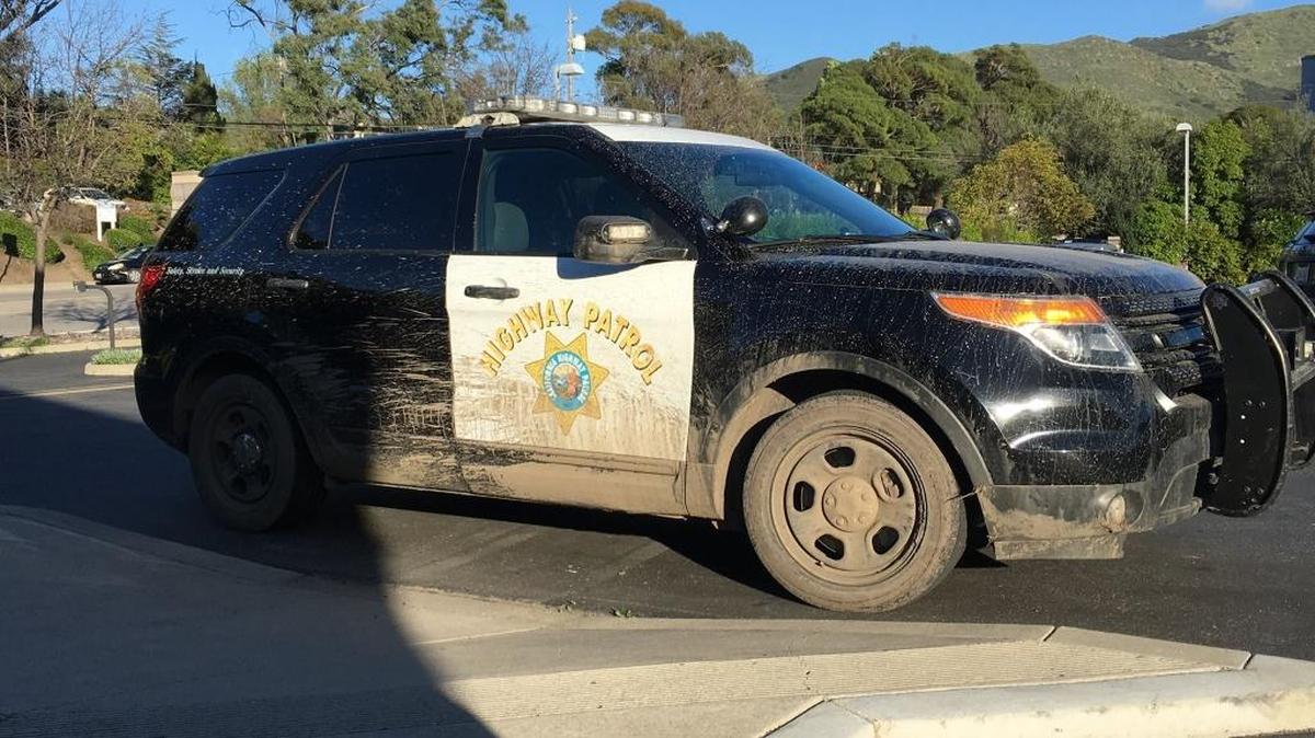 The California Highway Patrol apprehended a man Thursday, Feb. 23, 2017, after he led them on a chase through Oceano, ending in a dirt field near Arroyo Grande High School.