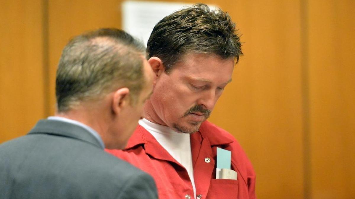 Dave McCann, left, in Fresno County Superior Court on Friday, May 13, 2016. His lawyer, Scott Baly, is next to him.