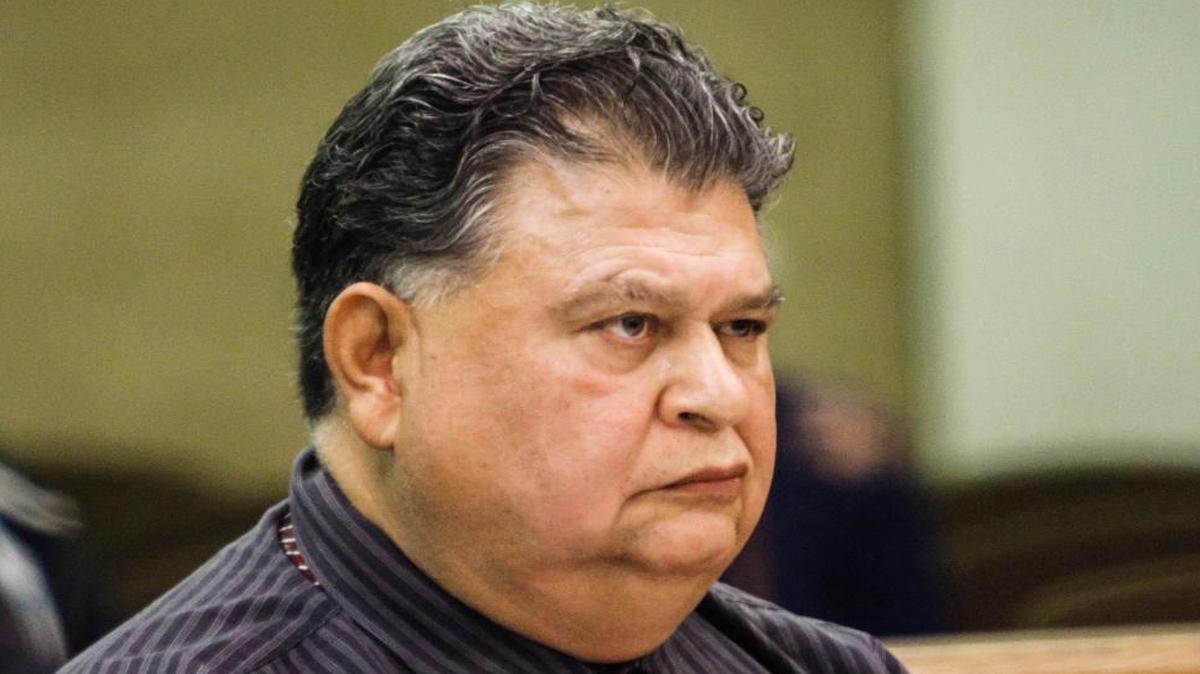 Philip Trujillo, a Las Vegas truck driver charged with four felony counts of gross vehicular manslaughter for allegedly causing a crash that killed four people on Christmas Eve 2014, is seen during a preliminary hearing. Both sides made closing arguments Wednesday.