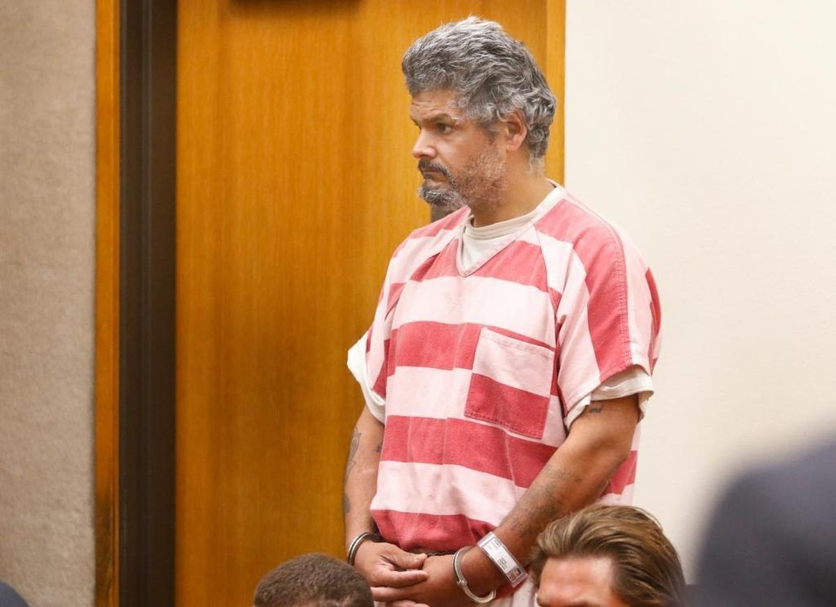 Manuel Jesus Perez appears in court on July 15, 2016, on charges he killed his housemate Joseph Charles Kienly IV at their Grover Beach apartment.