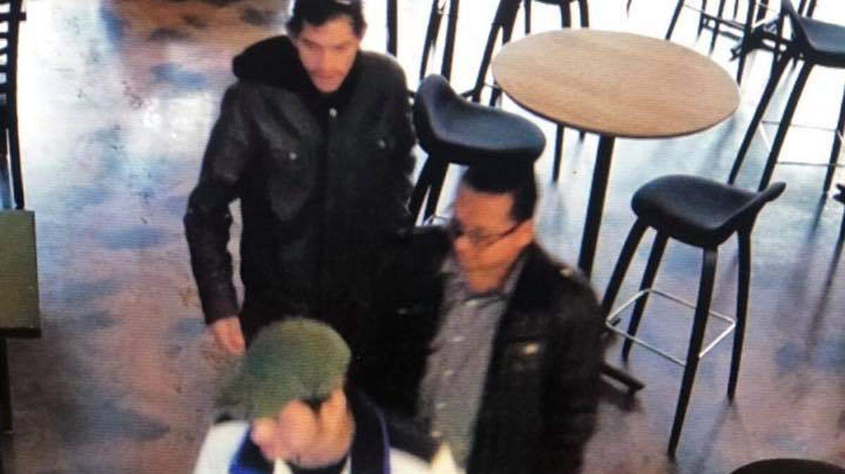 Surveillance footage from The Mark shows three men suspected of stealing from local bar and restaurants’ digital jukeboxes on Wednesday.