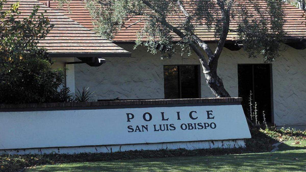 The San Luis Obispo police station at Santa Rosa and Walnut streets.