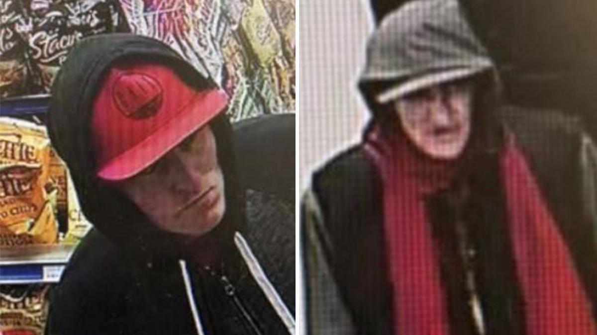 Paso Robles police are looking for two men suspected of stealing nearly $3,000 worth of cigarettes from a gas station Sunday, January 21, 2018.
