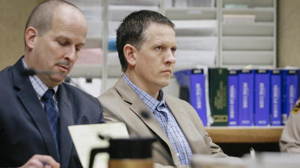 The jury heard closing arguments Monday in the murder trial of William Riley Mobley, right, 35, of Santa Maria, who is accused of driving drunk in September 2016 and killing 68-year-old Richard Stabile. He is seen next to his lawyer Christopher Parkhurst, left.